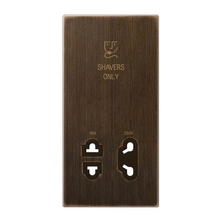 Centre plate, Shavers only, antique brass