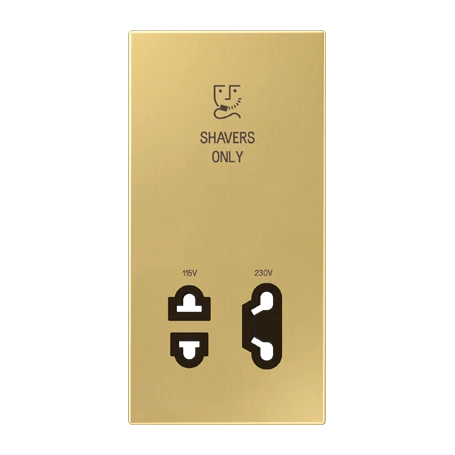 Centre plate, Shavers only, classic brass