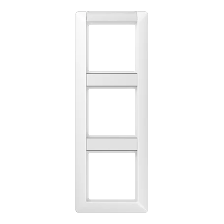 Marco triple, blanco alpino