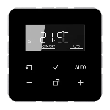 LB Management room thermostat set, black