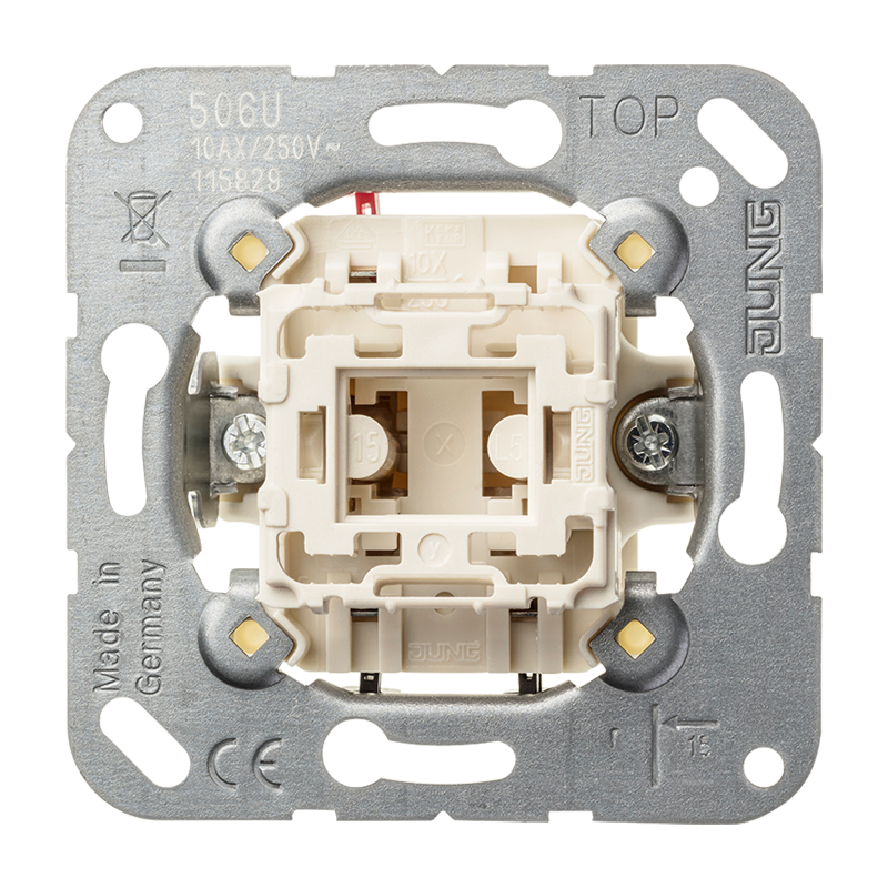 1gang switch (insert), 1pole, 2way, 10 AX 250 V 506 U