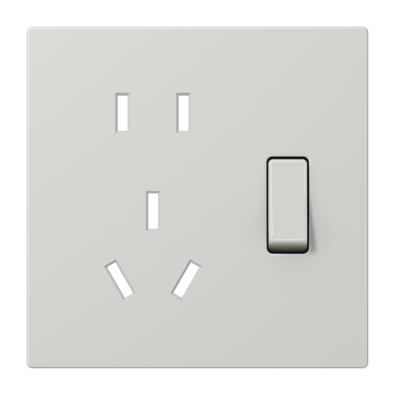 Centre plate for socket insert 31715 EINS, light grey LS 3571 CN SW