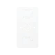 Ground plate, 2-gang, for AP 600 combination socket / switch, white