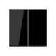 LB Management push-button 2-gang, black