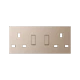 Centre plate for socket insert BS 2172 EINS, thermoplastic lacquered, champagne