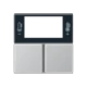 Tasterset 3-voudig, F40 Ruimtecontroller, aluminium