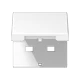 Hinged lid, for socket insert 521 G, white
