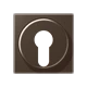 Centre plate, for key switch with protection against dismounting, mocha