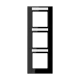 Frame 3-gang, black