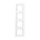 Frame 4-gang, white