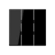 Rocker 3-gang, black