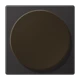 Centre plate for wireless charging, aluminium laquered, LS range, dark