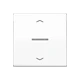 JUNG HOME push-button 1-gang, with arrow symbols, with lens, white