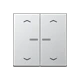 JUNG HOME push-button, with arrow symbols, with lens, aluminium