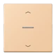 Bouton poussoir JUNG HOME 1 voie, avec symboles flèches, avec voyant crayon, terre sienne claire 31 (32122)