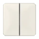 Cover kit 2-gang, F40, ivory