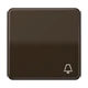 Tecla simple 1 fase, símbolo "timbre", marrón