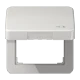 Klapdeksel, met symbool "steker", lichtgrijs