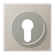 Centre plate, for key switch with protection against dismounting, stainless steel