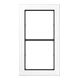 Frame 2-gang, white