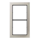Frame 2-gang, stainless steel (2-gang, 96 x 167 x 6.3 mm)