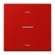 eNet push-button standard, with arrow symbols, with lens, rouge vermillon 31 (32090)
