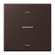 eNet push-button standard, with arrow symbols, with lens, terre d‘ombre brûlée 59 (4320J)