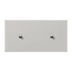 Centre plate with toggle lever "cylinder", 2 x 1 toggle lever, gris clair 31 (32013)