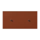 Centre plate with toggle lever "cylinder", 2 x 1 toggle lever, terre sienne brûlée 59 (4320D)