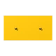 Centre plate with toggle lever "cylinder", 2 x 1 toggle lever, le jaune vif (4320W)
