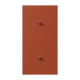 Centre plate with toggle lever "cylinder", 2 x 1 toggle lever, l'ocre rouge (32110)