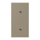 Centre plate with toggle lever "cylinder", 2 x 1 toggle lever, ombre naturelle moyenne (32141)