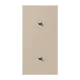 Centre plate with toggle lever "cylinder", 2 x 1 toggle lever, ombre naturelle claire (32142)