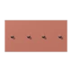 Centre plate with toggle lever "cylinder", 2 x 2 toggle levers, terre sienne brique (32121)