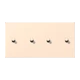 Centre plate with toggle lever "cylinder", 2 x 2 toggle levers, terre sienne pâle (32123)