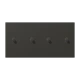 Centre plate with toggle lever "cylinder", 2 x 2 toggle levers, ombre naturelle 59 (4320R)