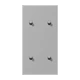 Centre plate with toggle lever "cylinder", 2 x 2 toggle levers, gris moyen (32012)