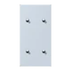 Centre plate with toggle lever "cylinder", 2 x 2 toggle levers, outremer pâle (32023)