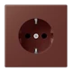 SCHUKO®-Steckdose, Duroplast lackiert, terre sienne brûlée 31