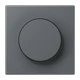 Afdekking, met draaiknop, gris foncé 31 (32010)