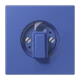 Abdeckung 1fach, für Drehschalter, bleu outremer 31 (32020)