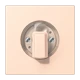 Abdeckung 1fach, für Drehschalter, rose pâle (32091)