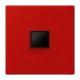 Abdeckung (gerastet) für Modular-Jack-Steckbuchsen, 1fach, UMA-CAT6A, RADIALL, Panduit, Assmann, rouge vermillon 31 (32090)