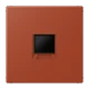 Abdeckung (gerastet) für Modular-Jack-Steckbuchsen, 1fach, UMA-CAT6A, RADIALL, Panduit, Assmann, l'ocre rouge (32110)