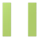 Tasterset 1-voudig, F50, vert clair (32052)
