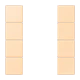 Tasterset 4-voudig, F50, ocre (32060)