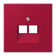 Afdekking voor IAE/UAE-aansluitdozen, 2 x 8-pole, rouge carmin (32100)