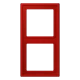 Frame 2-gang, rouge vermillon 31 (32090)