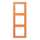 Frame 3-gang, orange clair (32081)
