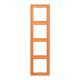 Frame 4-gang, orange clair (32081)
